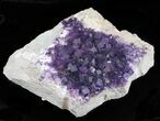 Purple, Cubic Fluorite Plate From Illinois (Screaming Deal) #35709-2